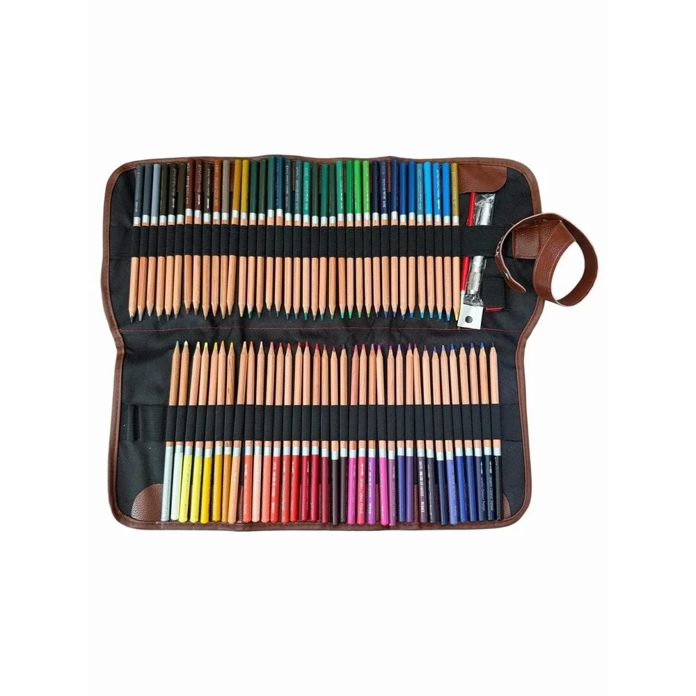 JNW Direct Set of Watercolor Pencils 72 Pack Vibrant & Smooth Accessories Case